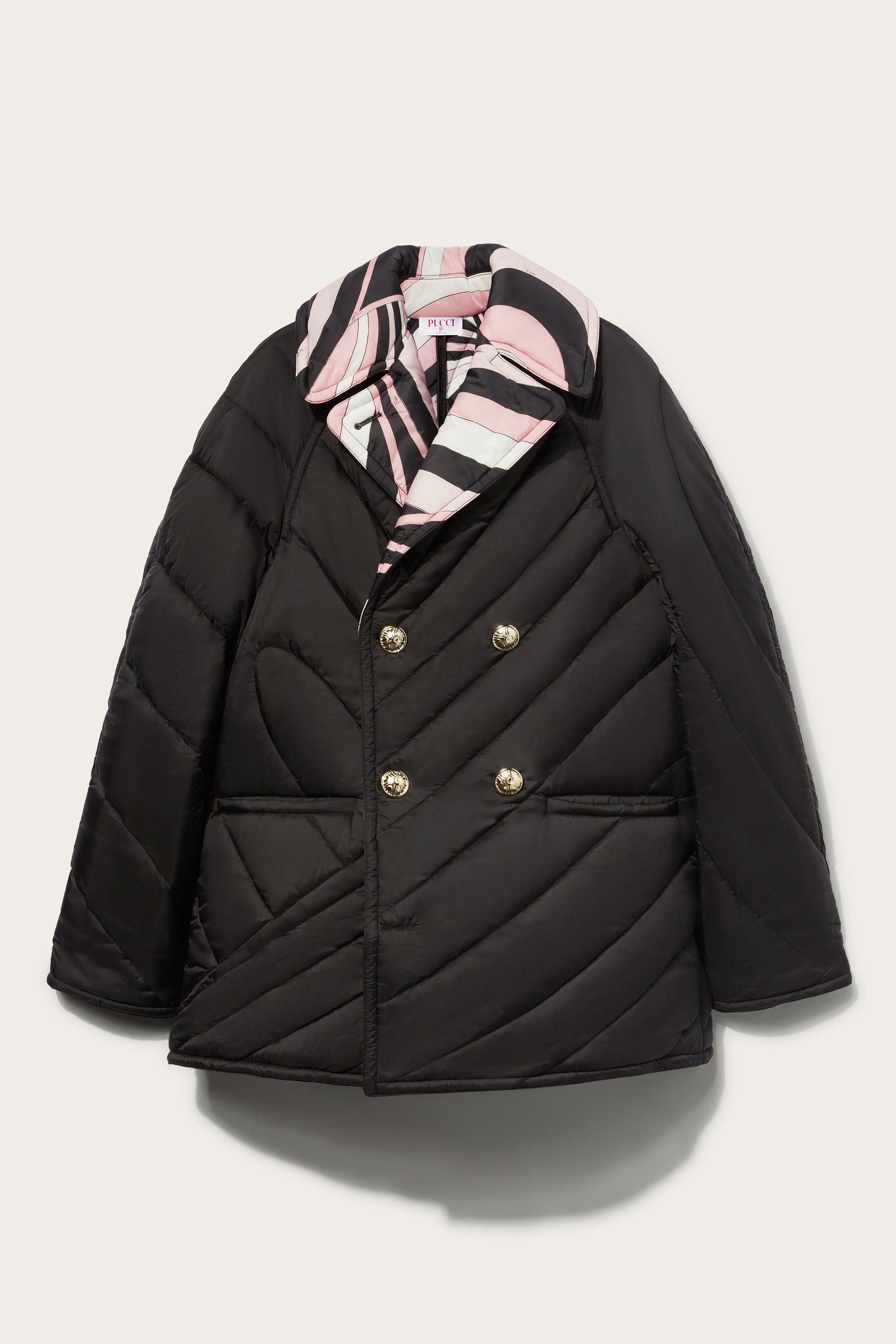 Iride-Print Quilted Coat View 1 - Pucci