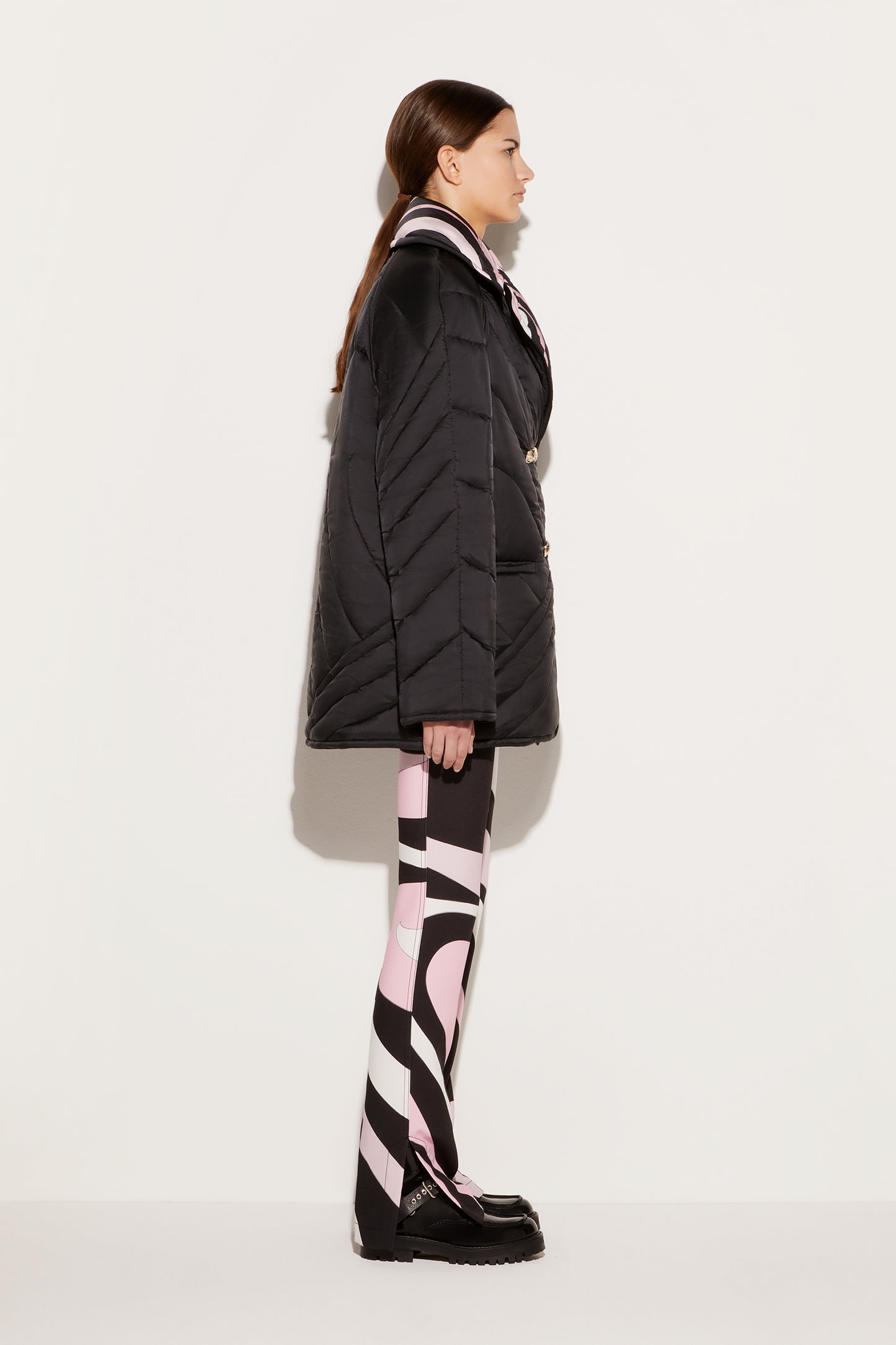 Iride-Print Quilted Coat View 3 - Pucci