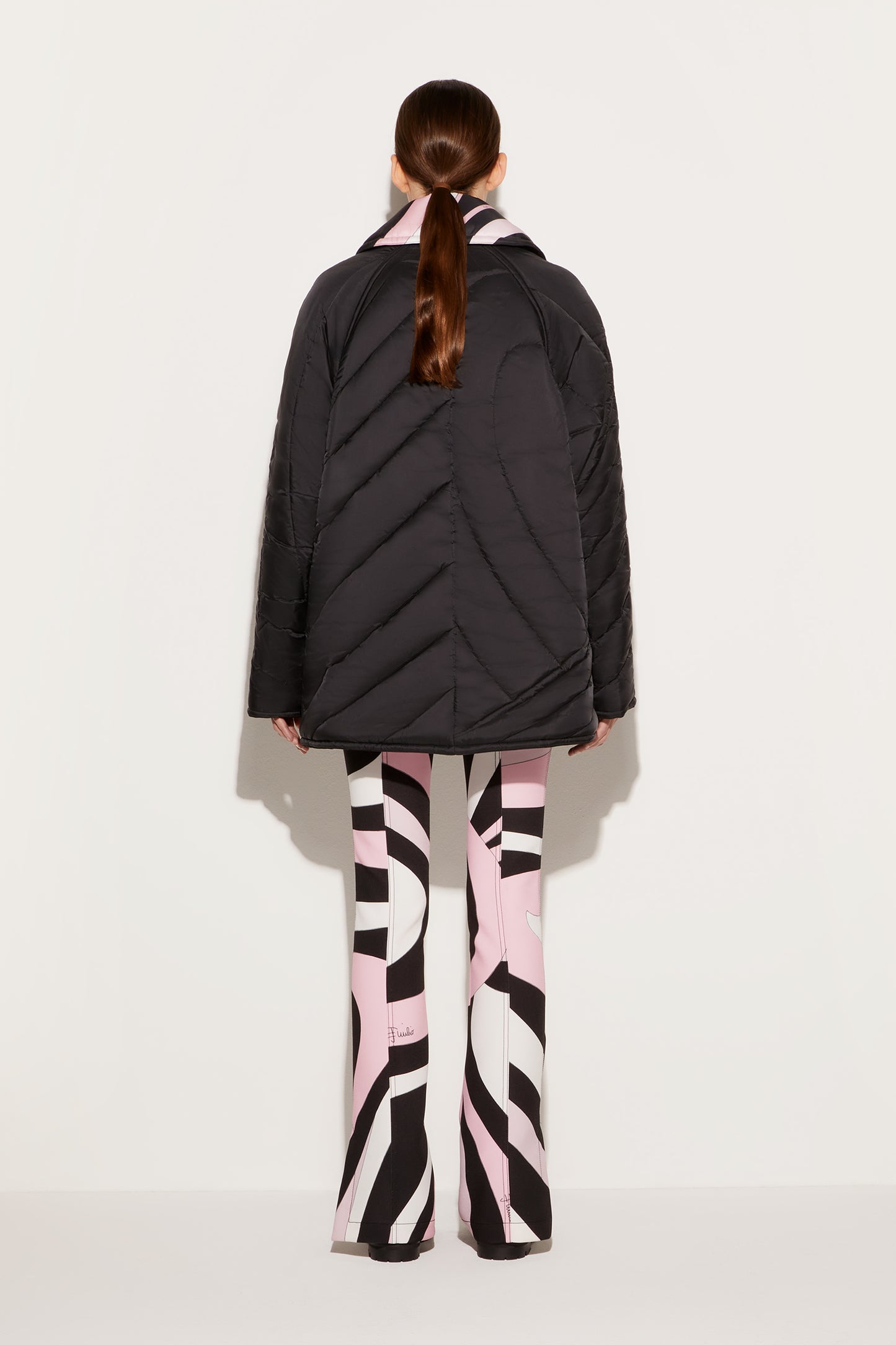 Iride-Print Quilted Coat View 4 - Pucci