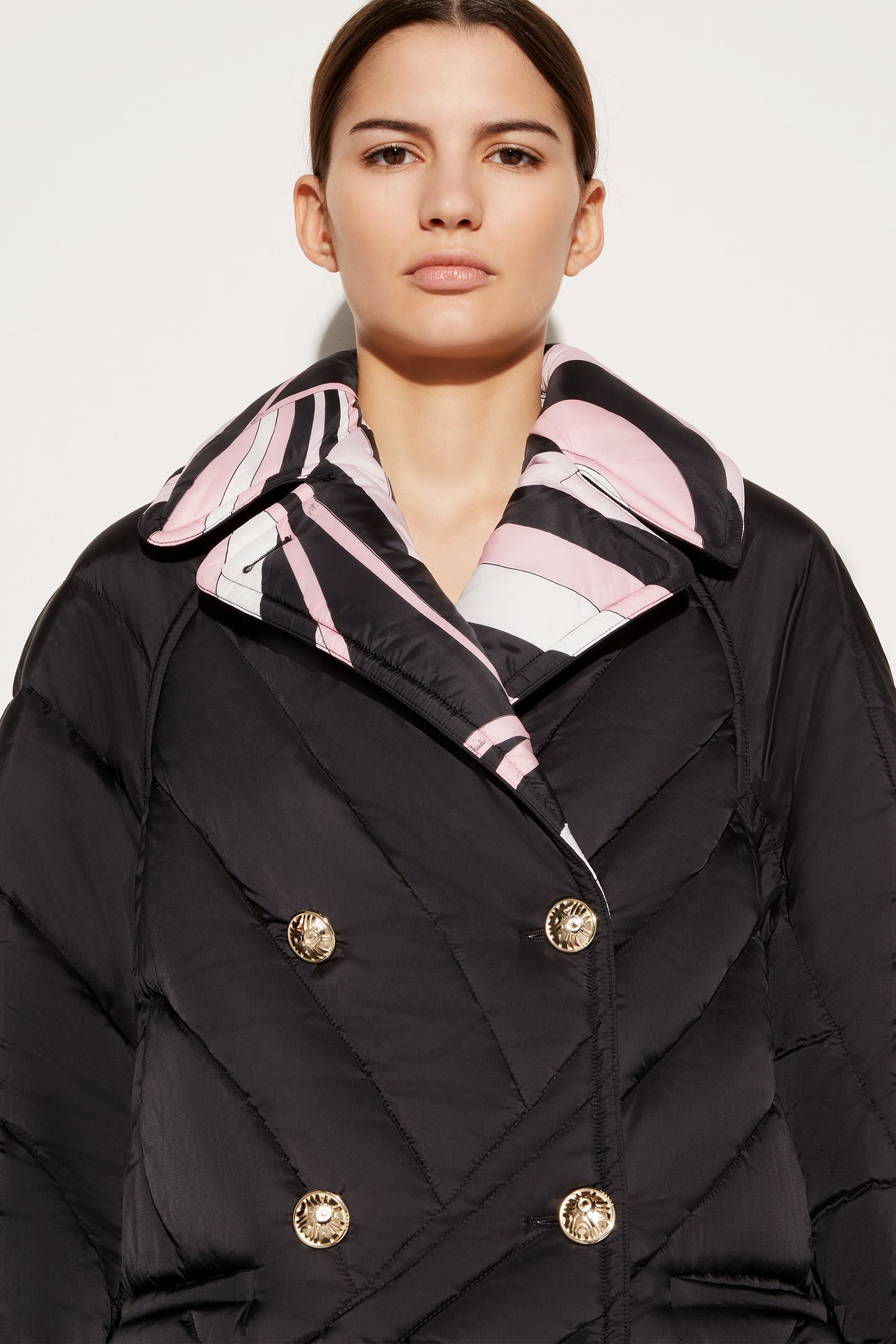Iride-Print Quilted Coat View 5 - Pucci