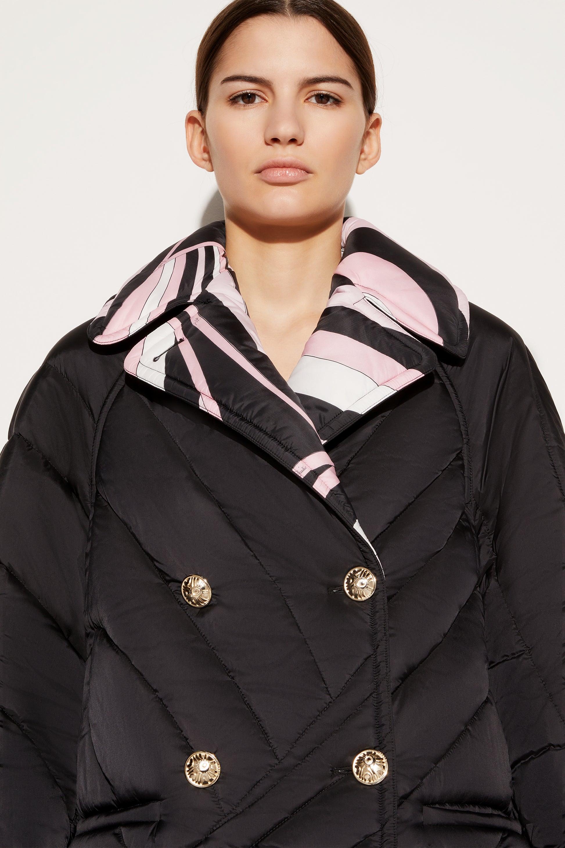 Iride-Print Quilted Coat View 5 - Pucci