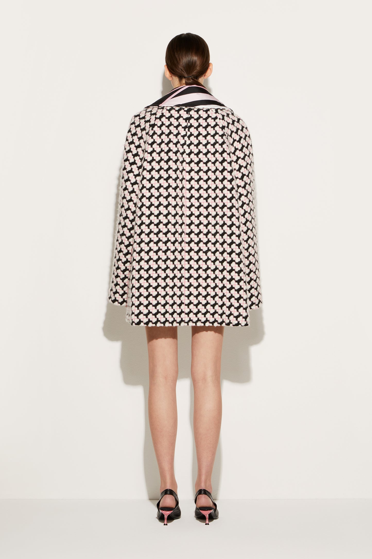 Iride-Print Tweed Coat View 4 - Pucci