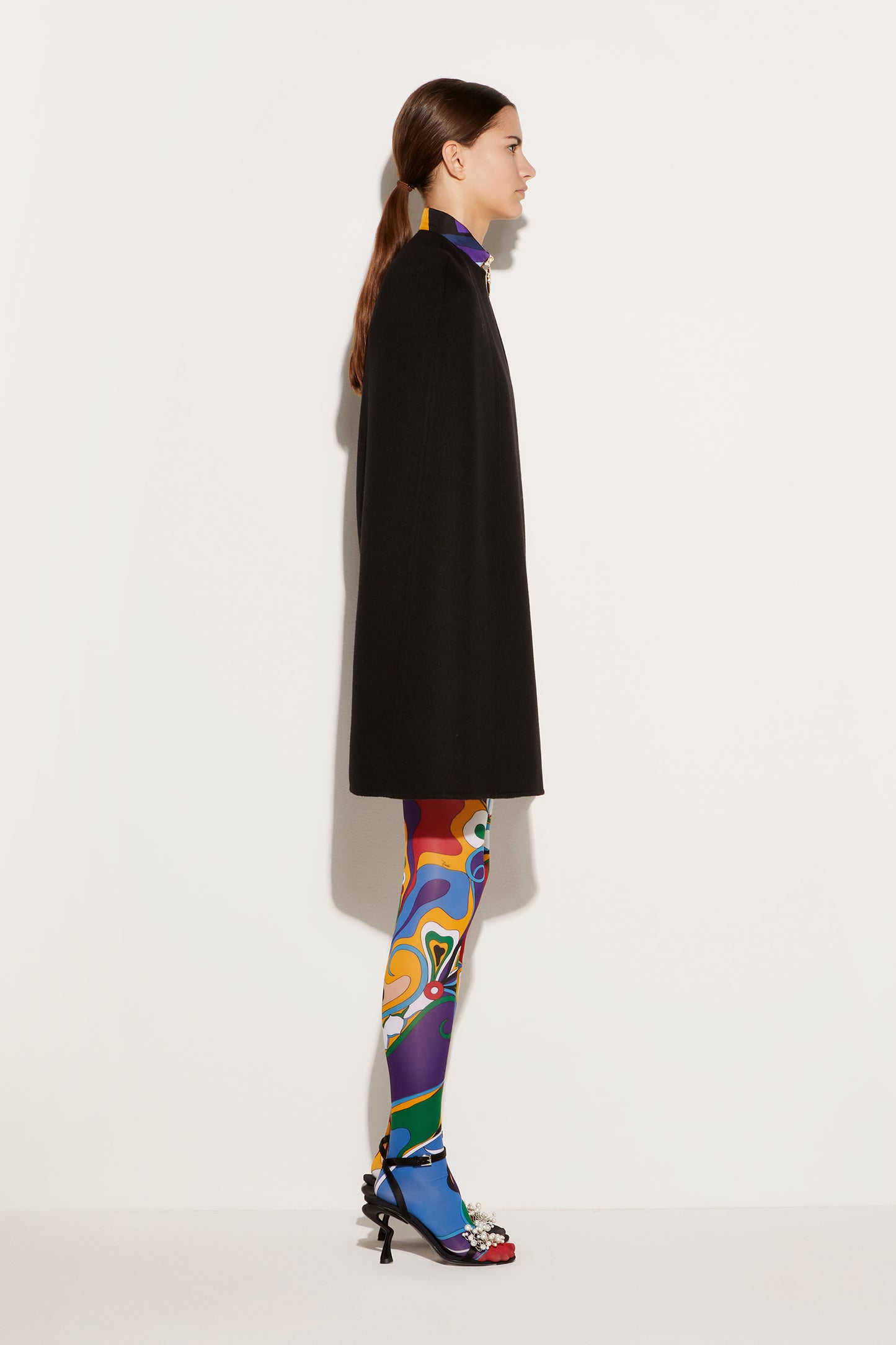 Wool Cape View 3 - Pucci