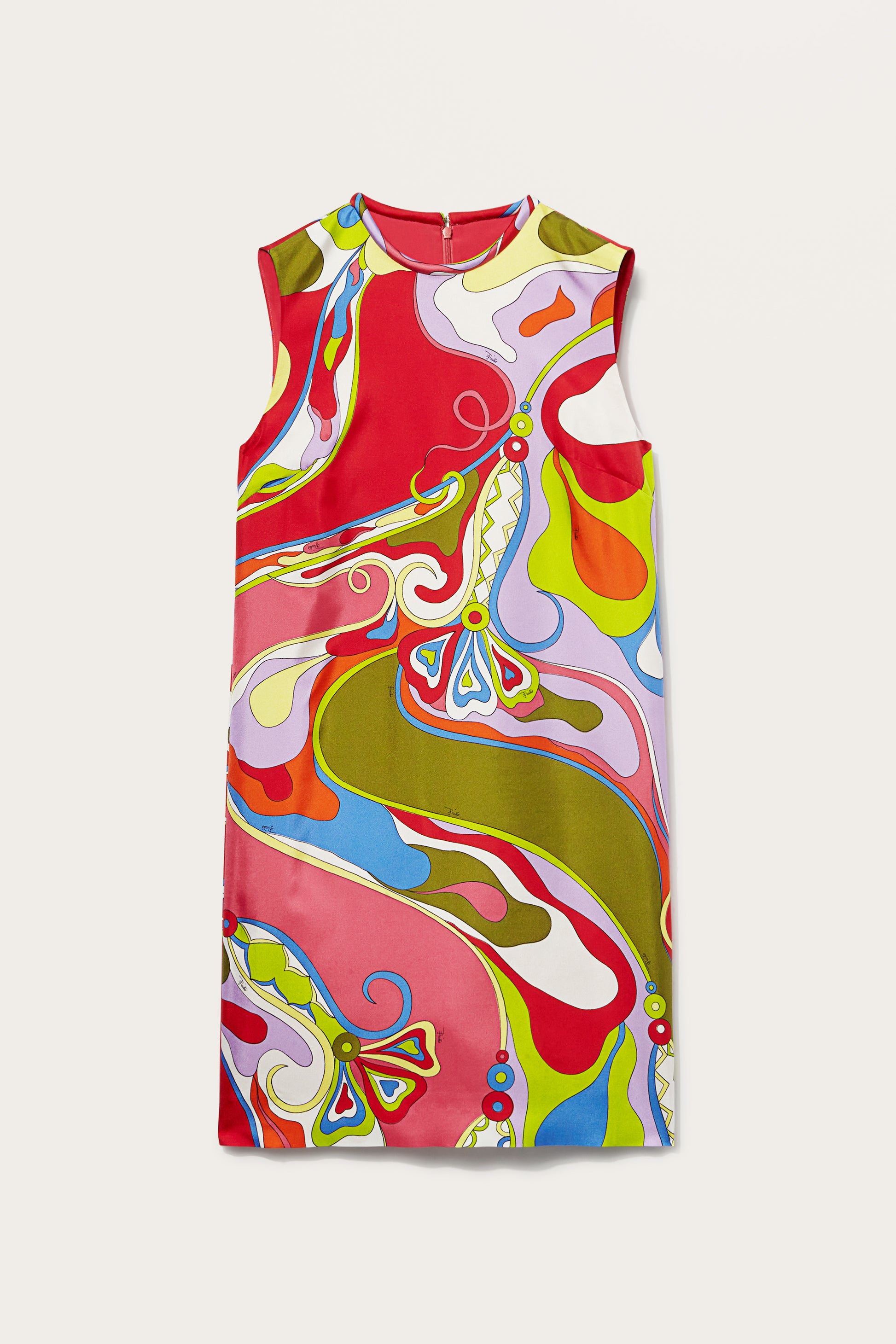 Orchidee-Print Silk-Twill Dress View 1 - Pucci