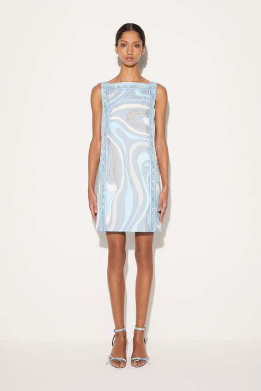 Marmo-Print Silk-Twill Dress View 2 - Pucci