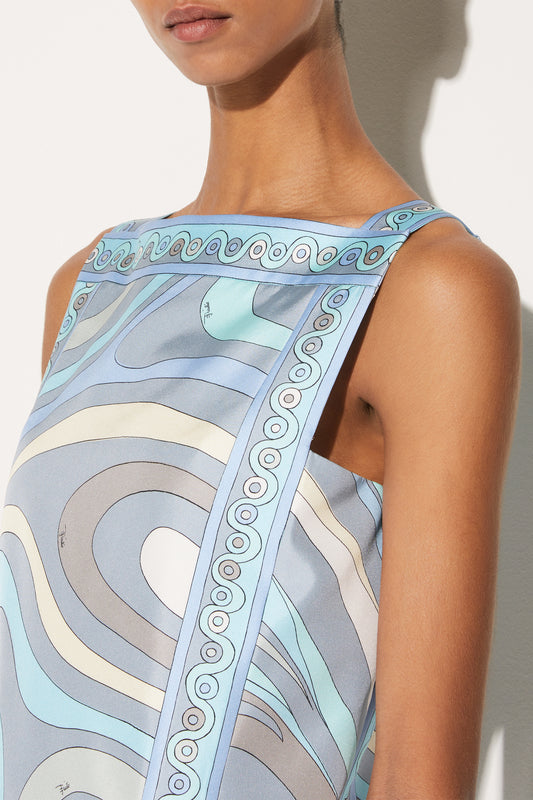 Marmo-Print Silk-Twill Dress View 5 - Pucci