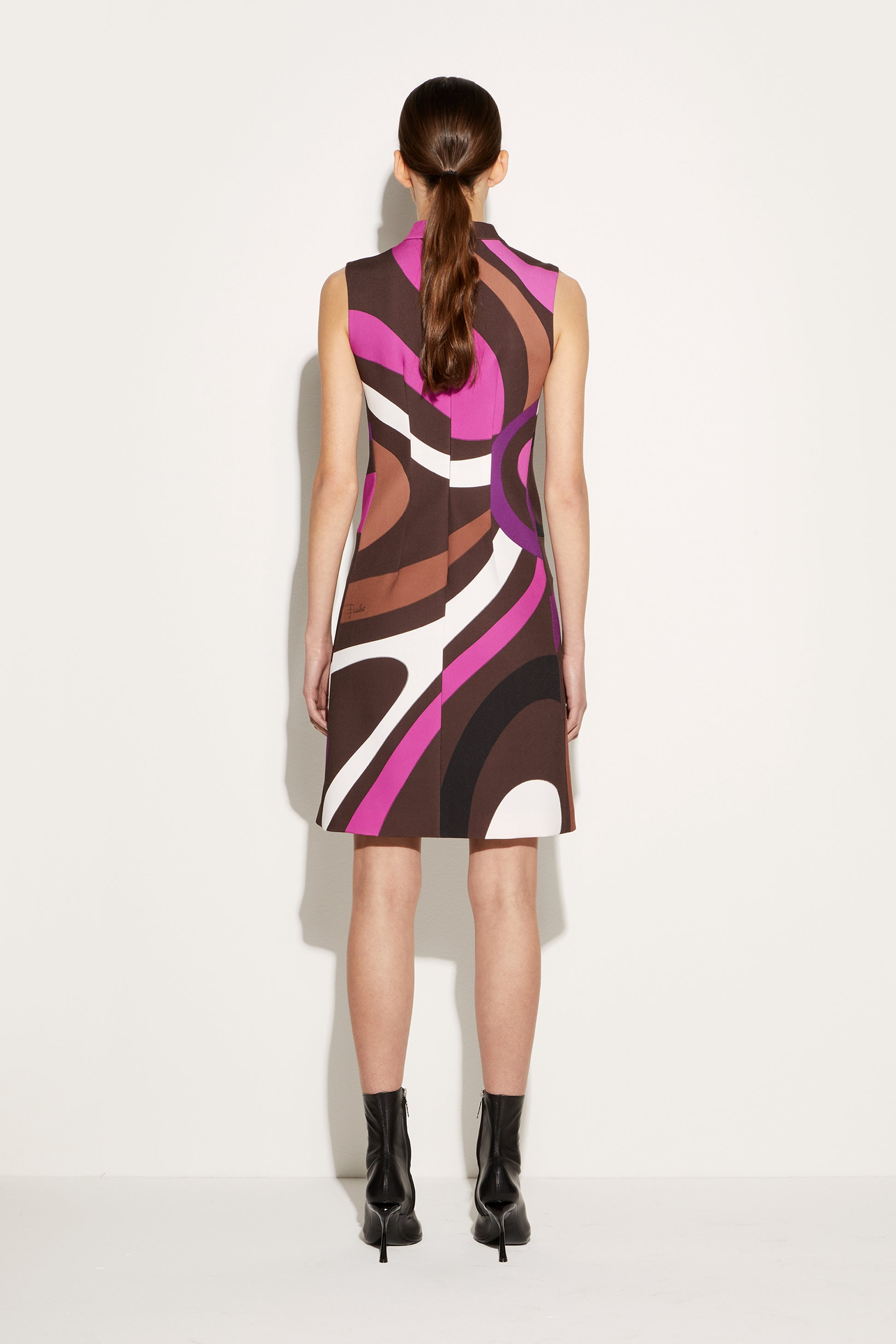 Marmo-Print Mini Dress View 4 - Pucci