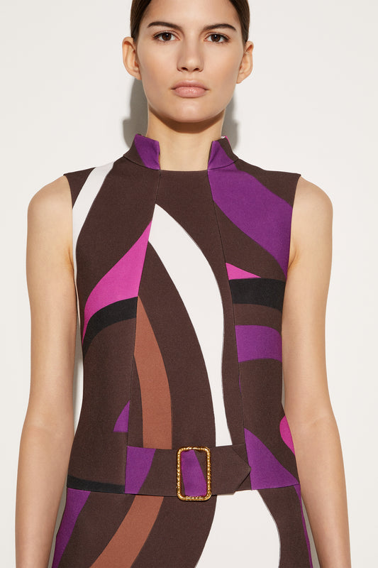 Marmo-Print Mini Dress View 5 - Pucci