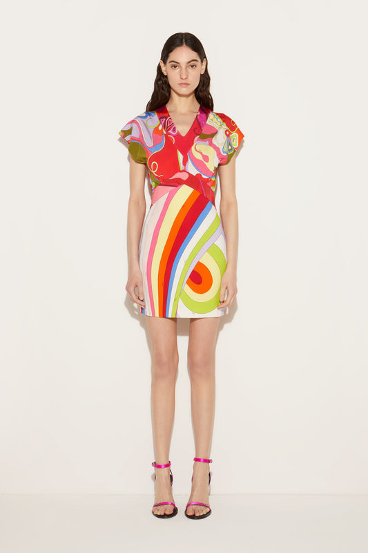 Orchidee And Iride-Print Dress View 2 - Pucci