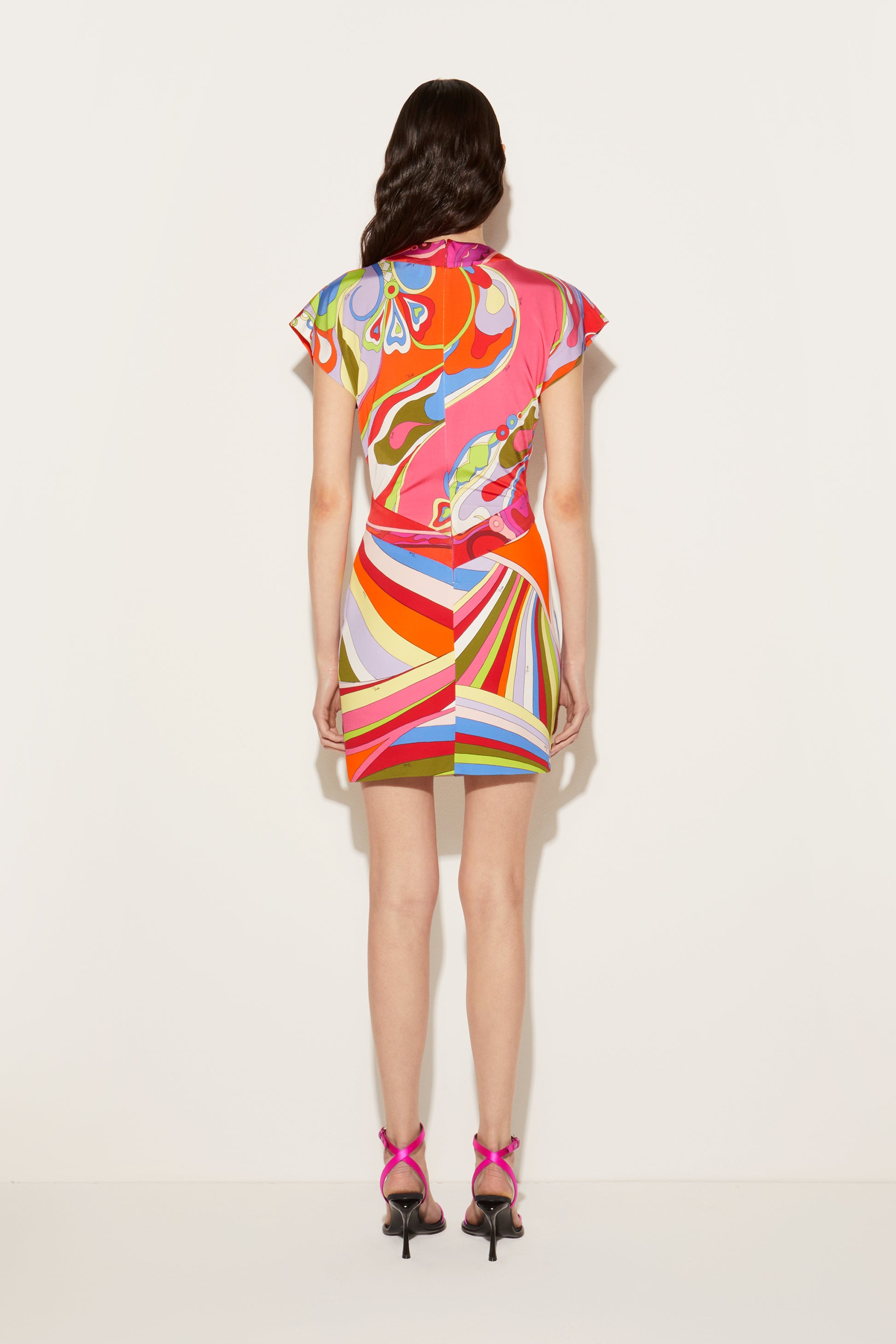 Orchidee And Iride-Print Dress View 4 - Pucci