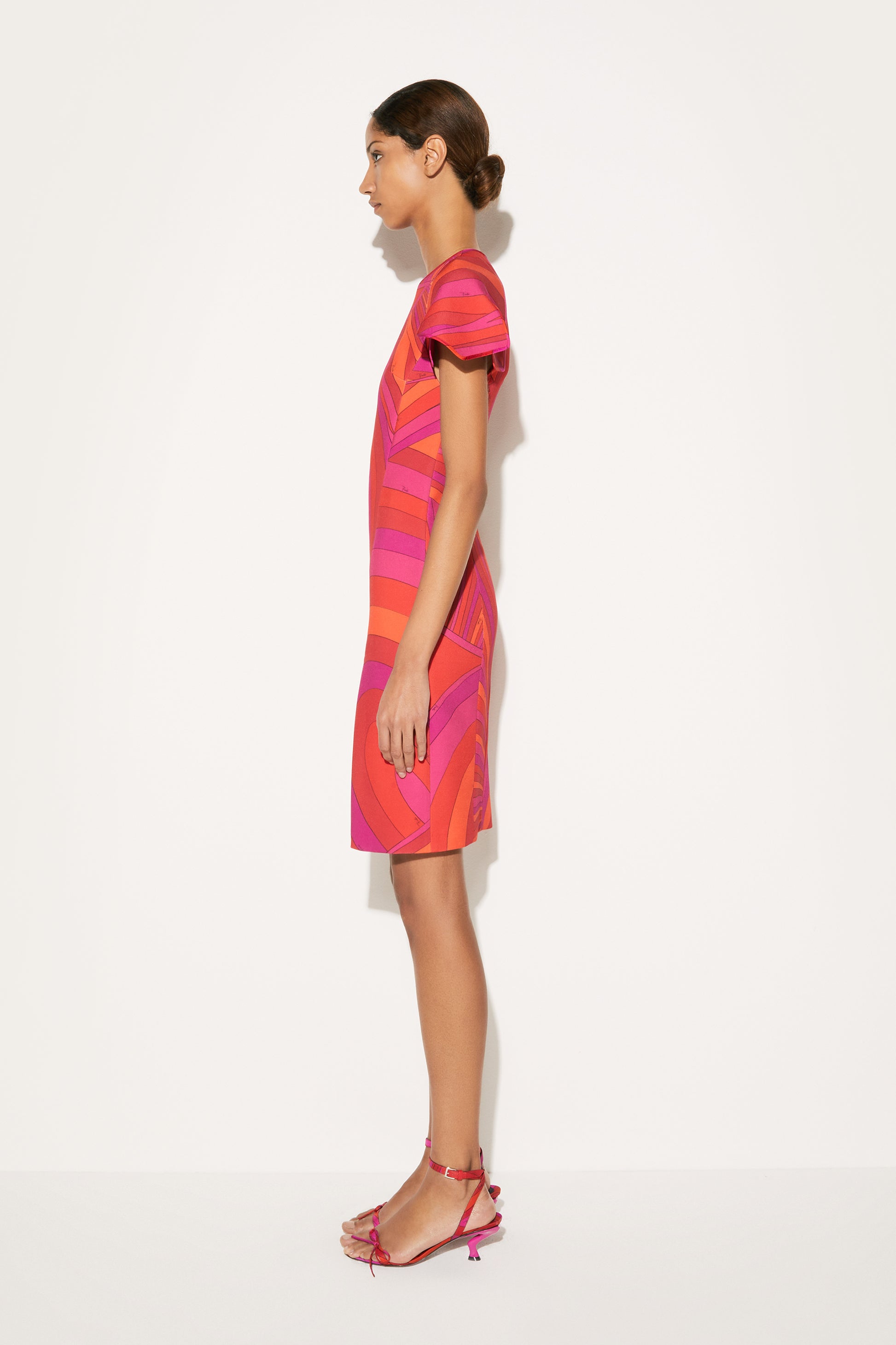 Iride-Print Midi Dress View 3 - Pucci