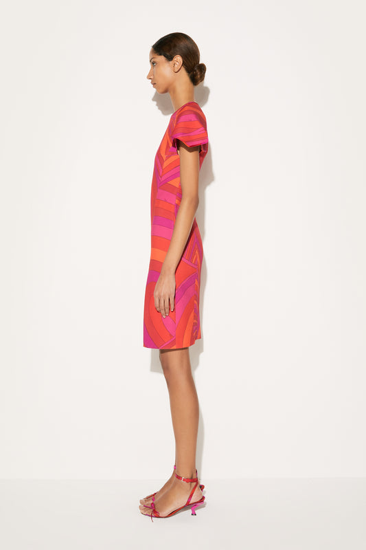 Iride-Print Midi Dress View 3 - Pucci
