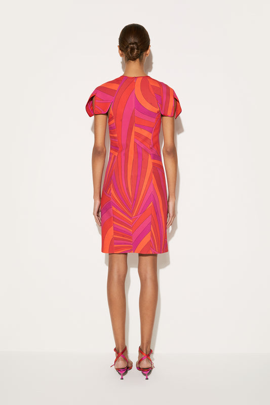 Iride-Print Midi Dress View 4 - Pucci