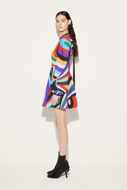 Iride-Print Mini Dress View 3 - Pucci