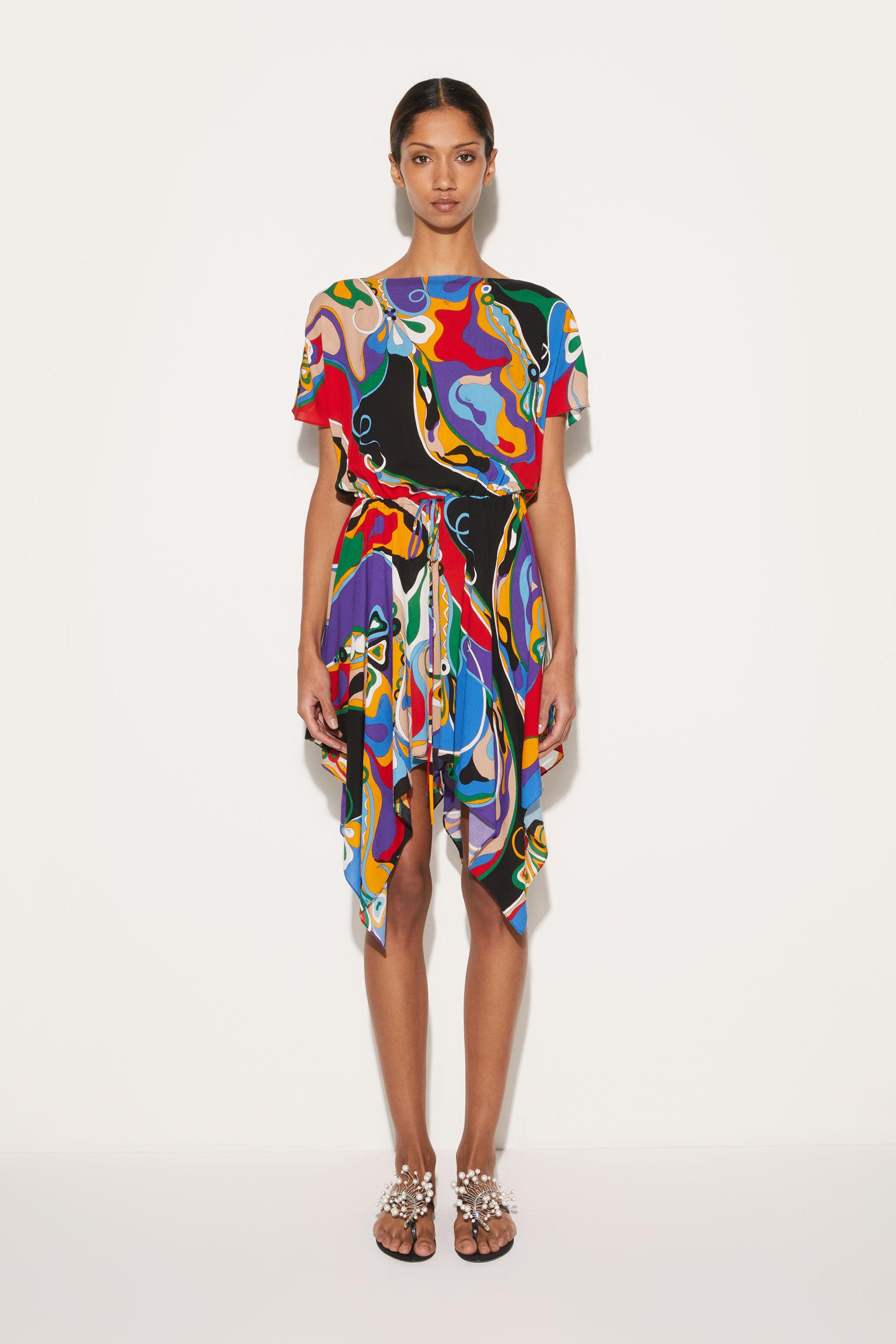 Orchidee-Print Dress View 2 - Pucci