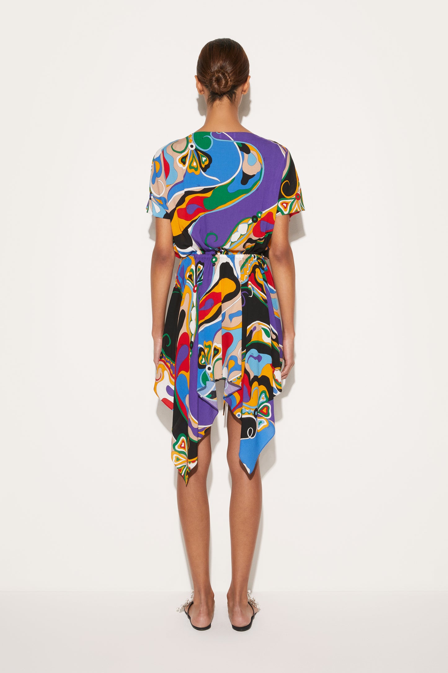 Orchidee-Print Dress View 4 - Pucci