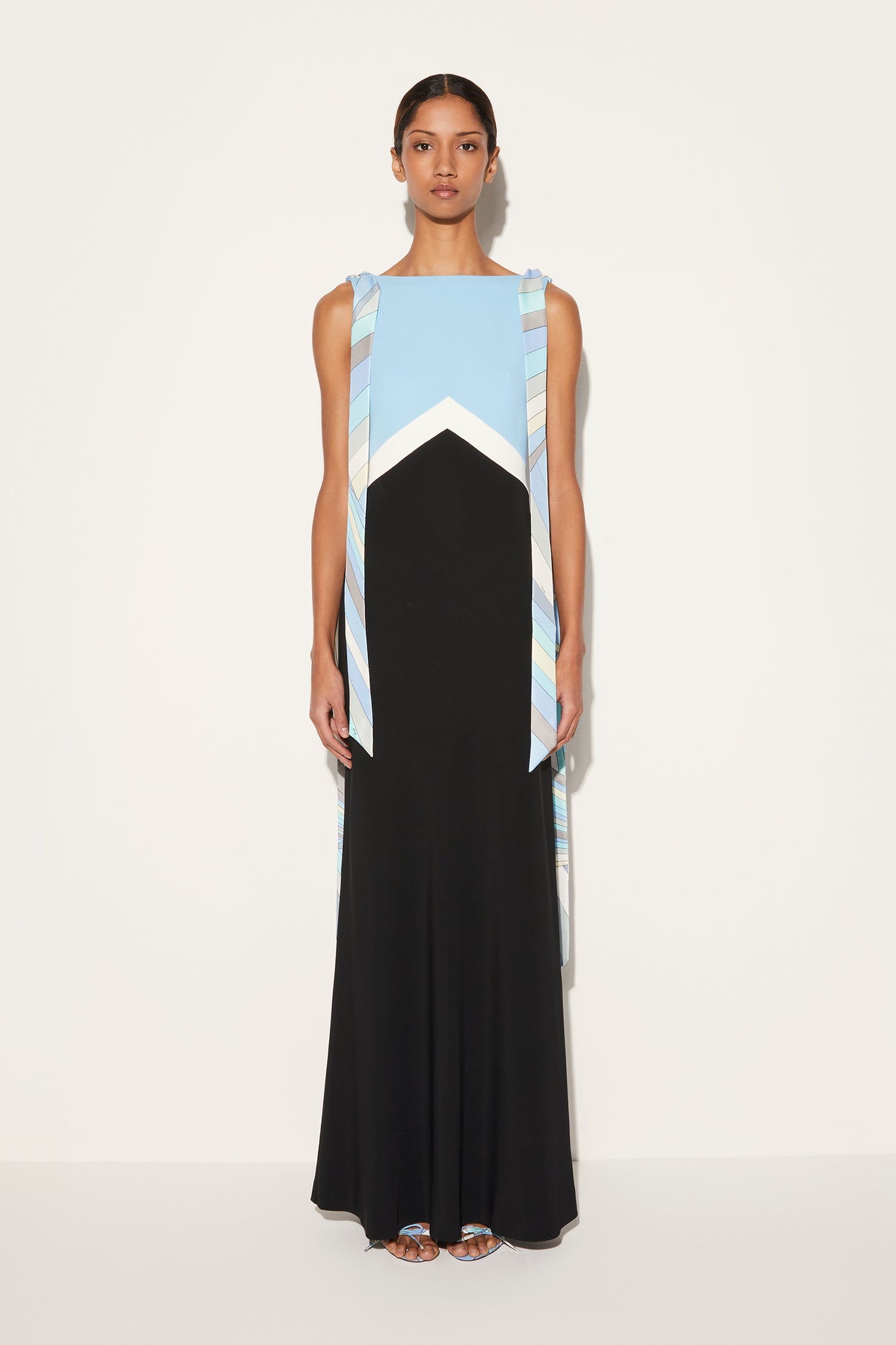 Colourblock Long Dress View 2 - Pucci
