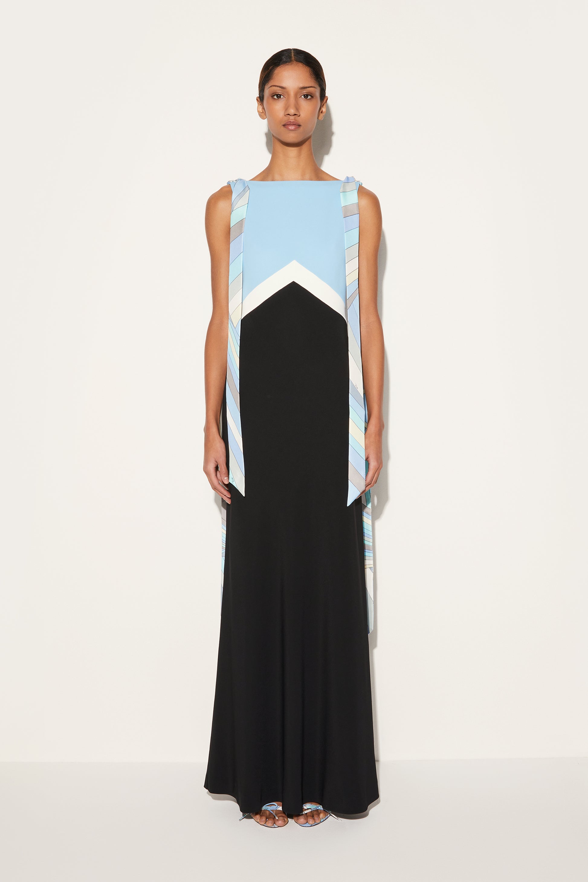Colourblock Long Dress View 2 - Pucci