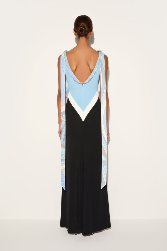 Colourblock Long Dress View 4 - Pucci