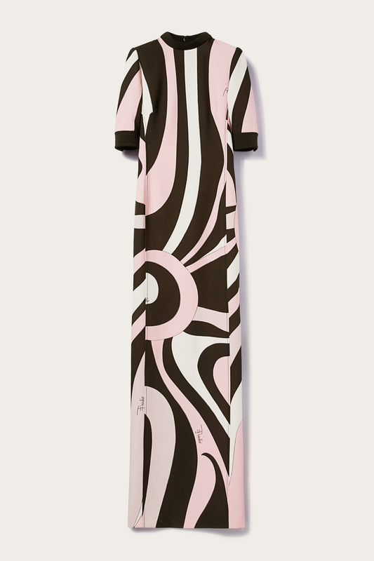 Marmo-Print Long Dress View 1 - Pucci