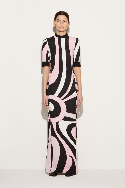 Marmo-Print Long Dress View 2 - Pucci