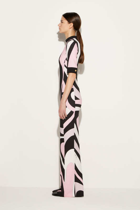 Marmo-Print Long Dress View 3 - Pucci