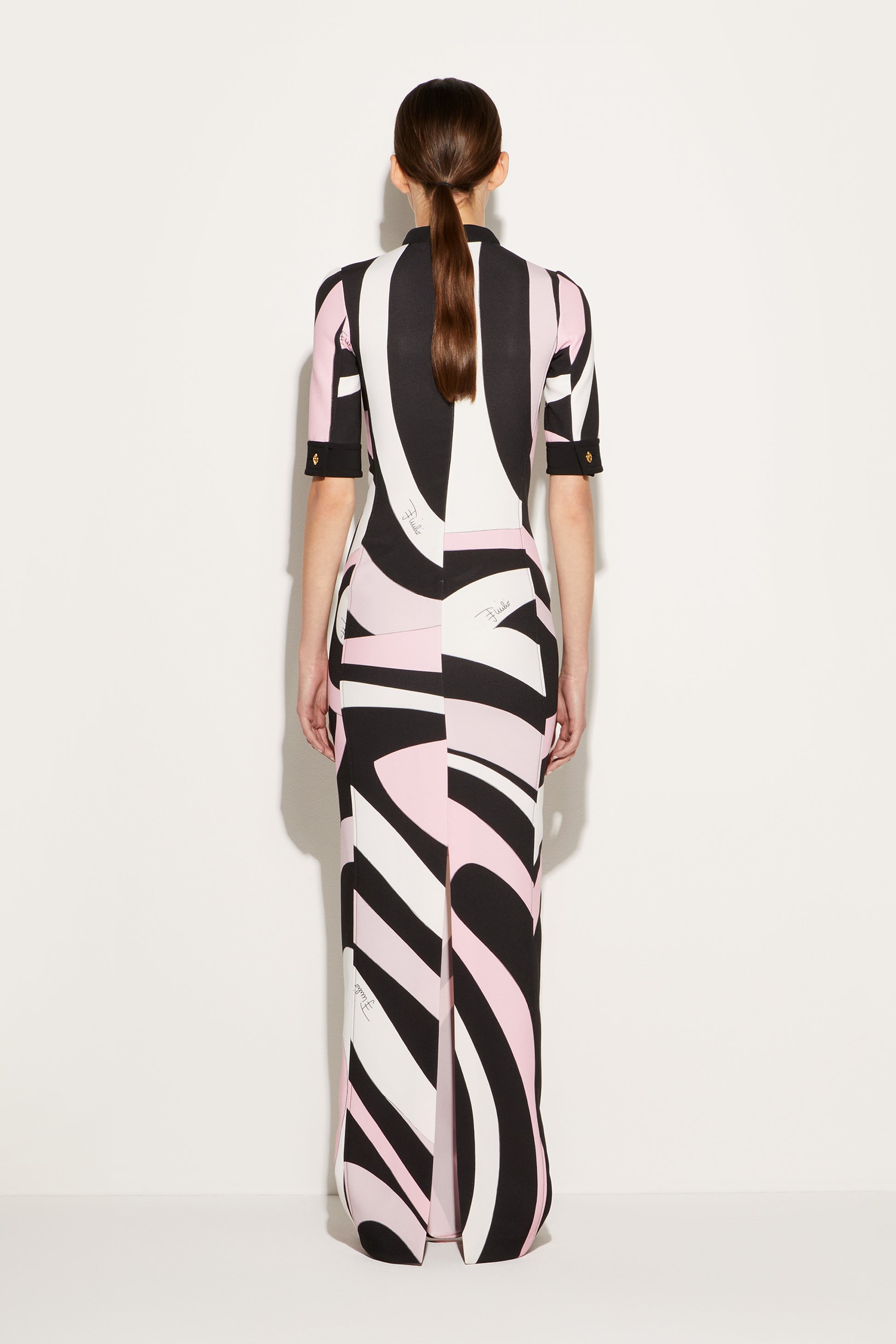 Marmo-Print Long Dress View 4 - Pucci