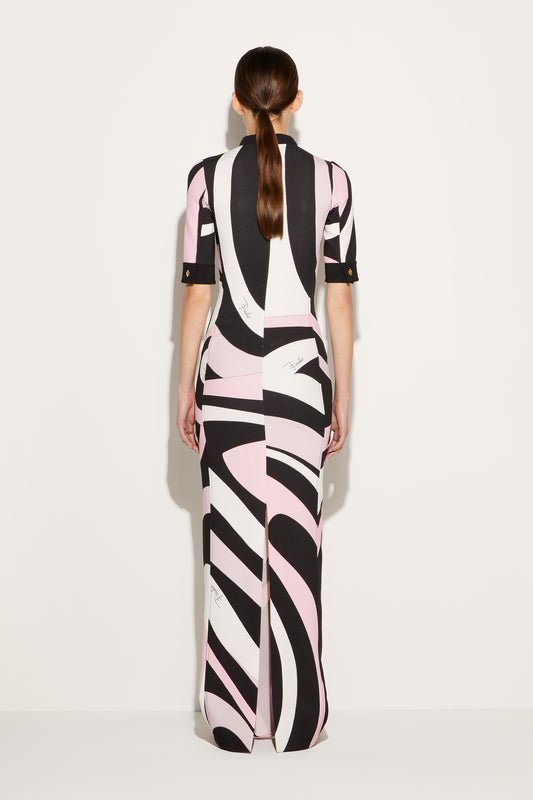 Marmo-Print Long Dress View 4 - Pucci