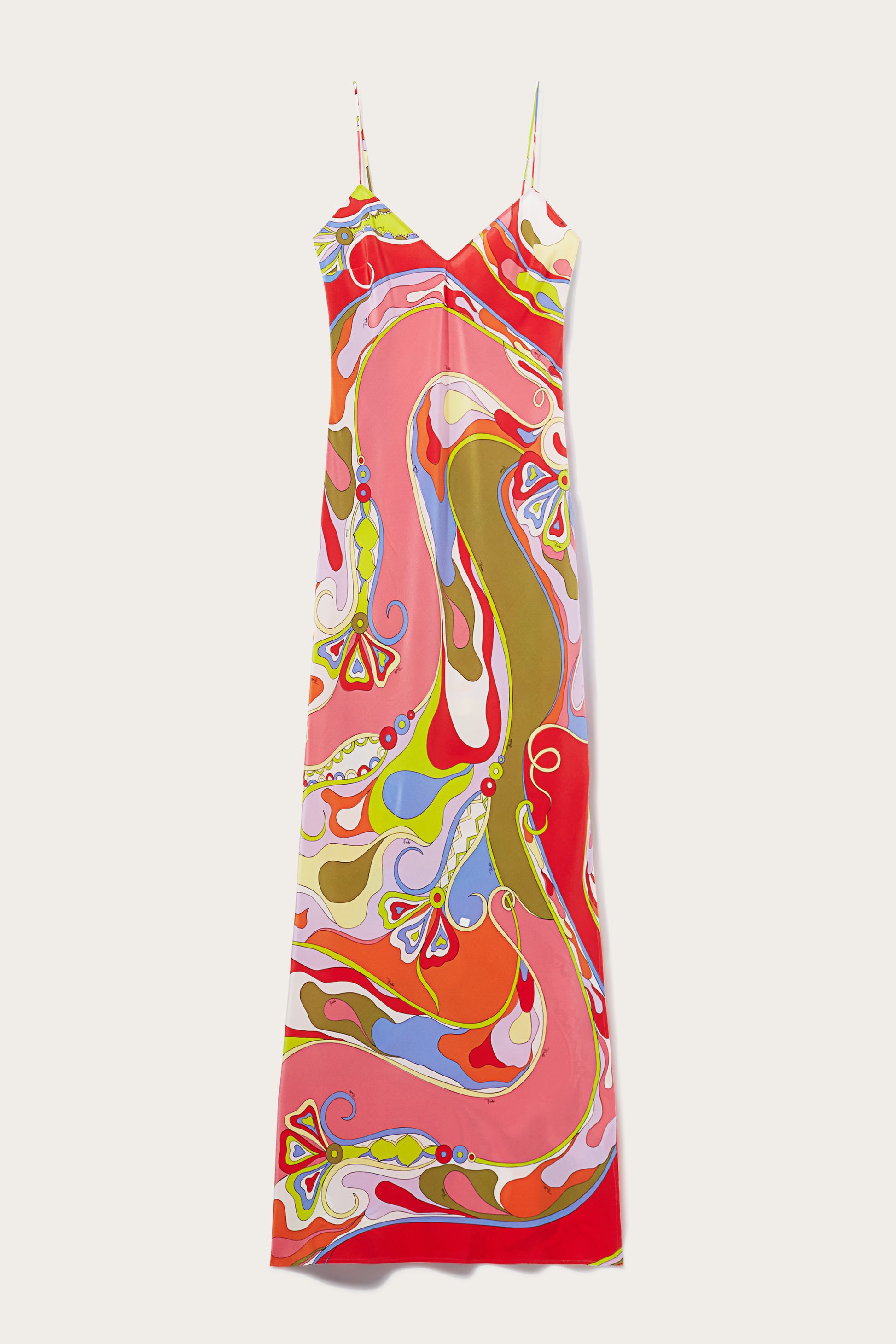 Orchidee-Print Silk Dress View 1 - Pucci