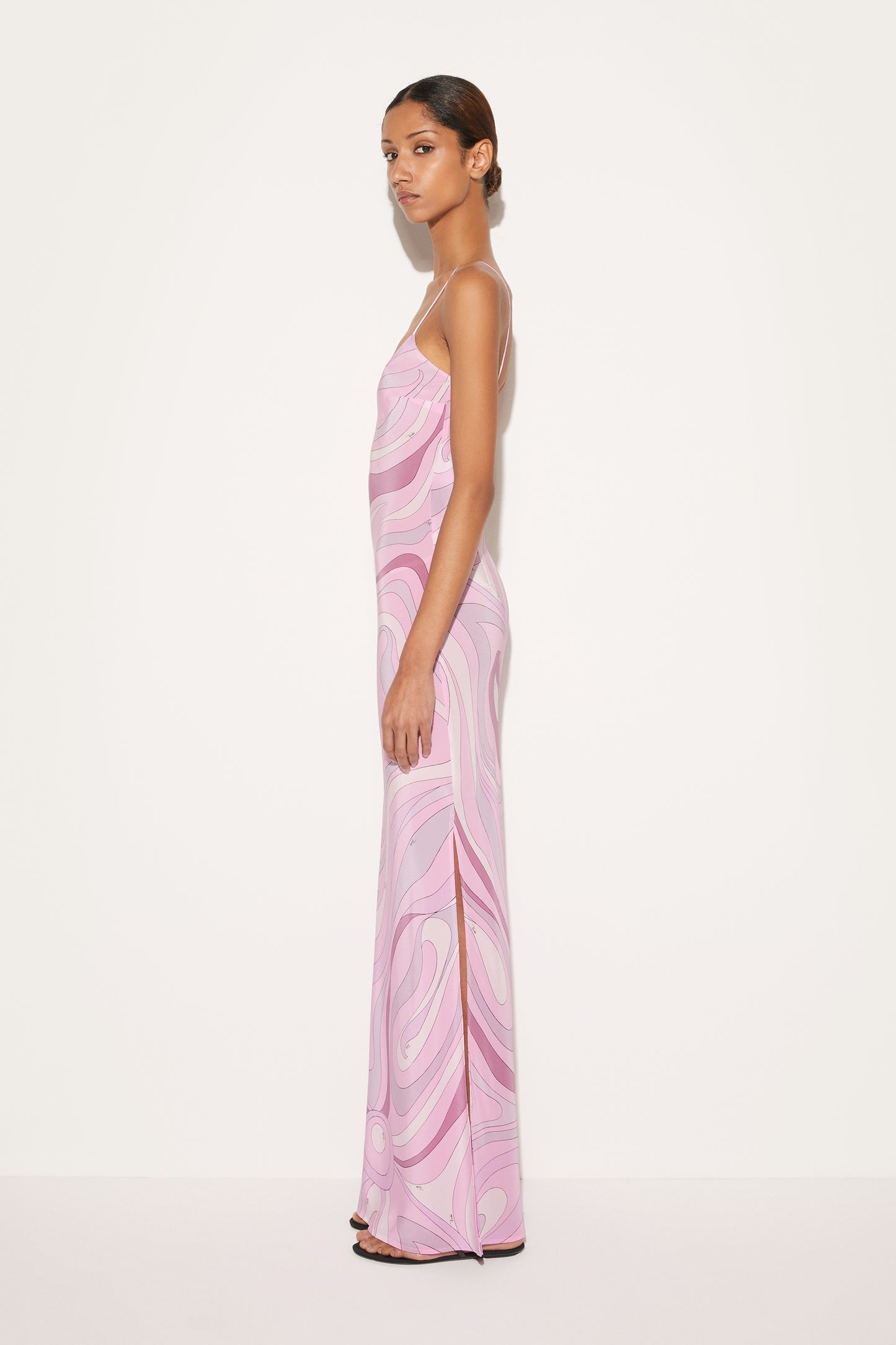 Marmo-Print Silk Dress View 3 - Pucci