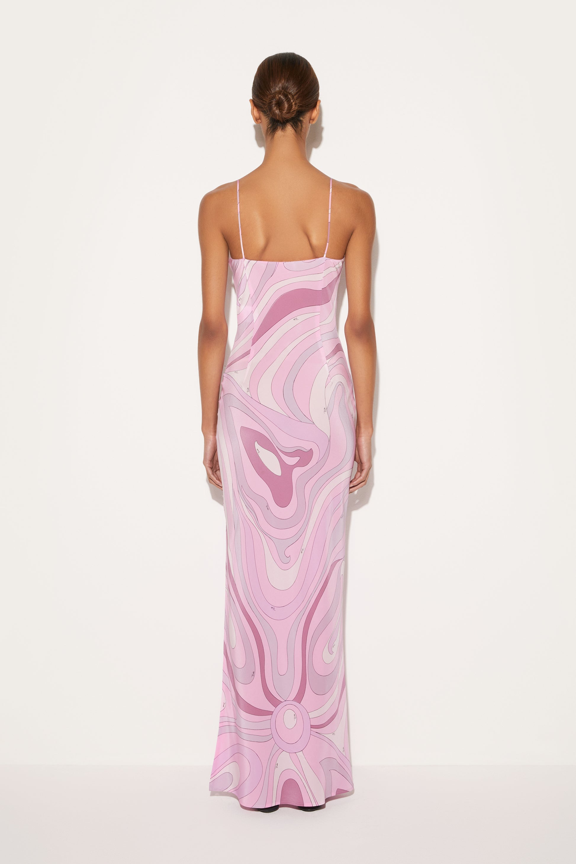 Marmo-Print Silk Dress View 4 - Pucci