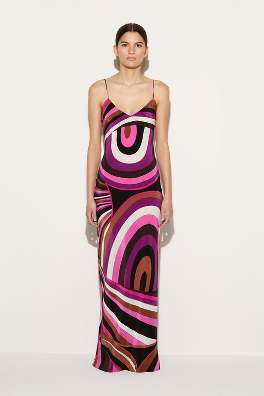 Iride-Print Silk Dress View 2 - Pucci