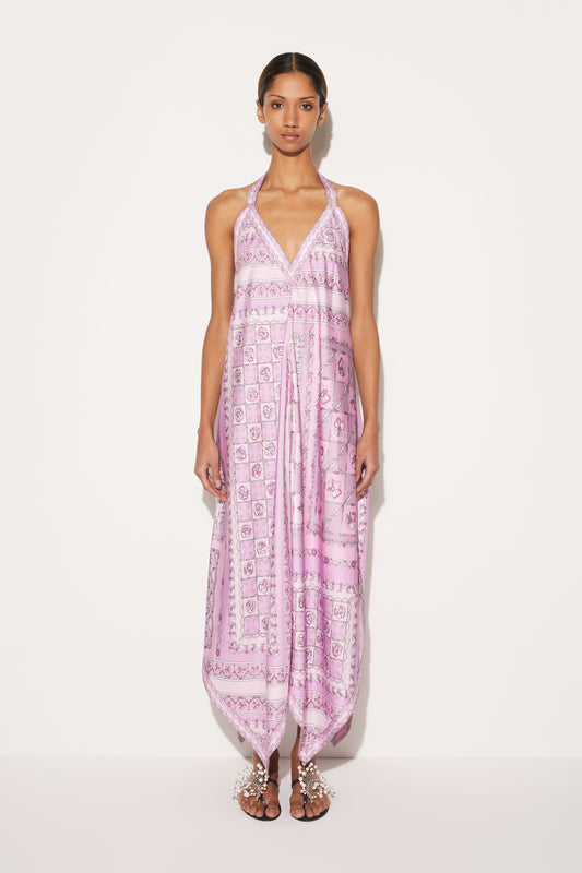 Festa-Print Silk-Twill Dress View 2 - Pucci