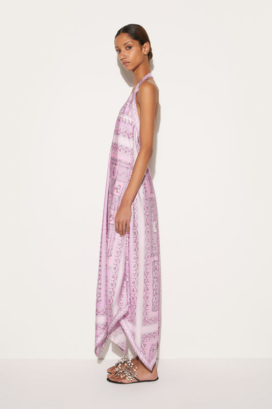 Festa-Print Silk-Twill Dress View 3 - Pucci