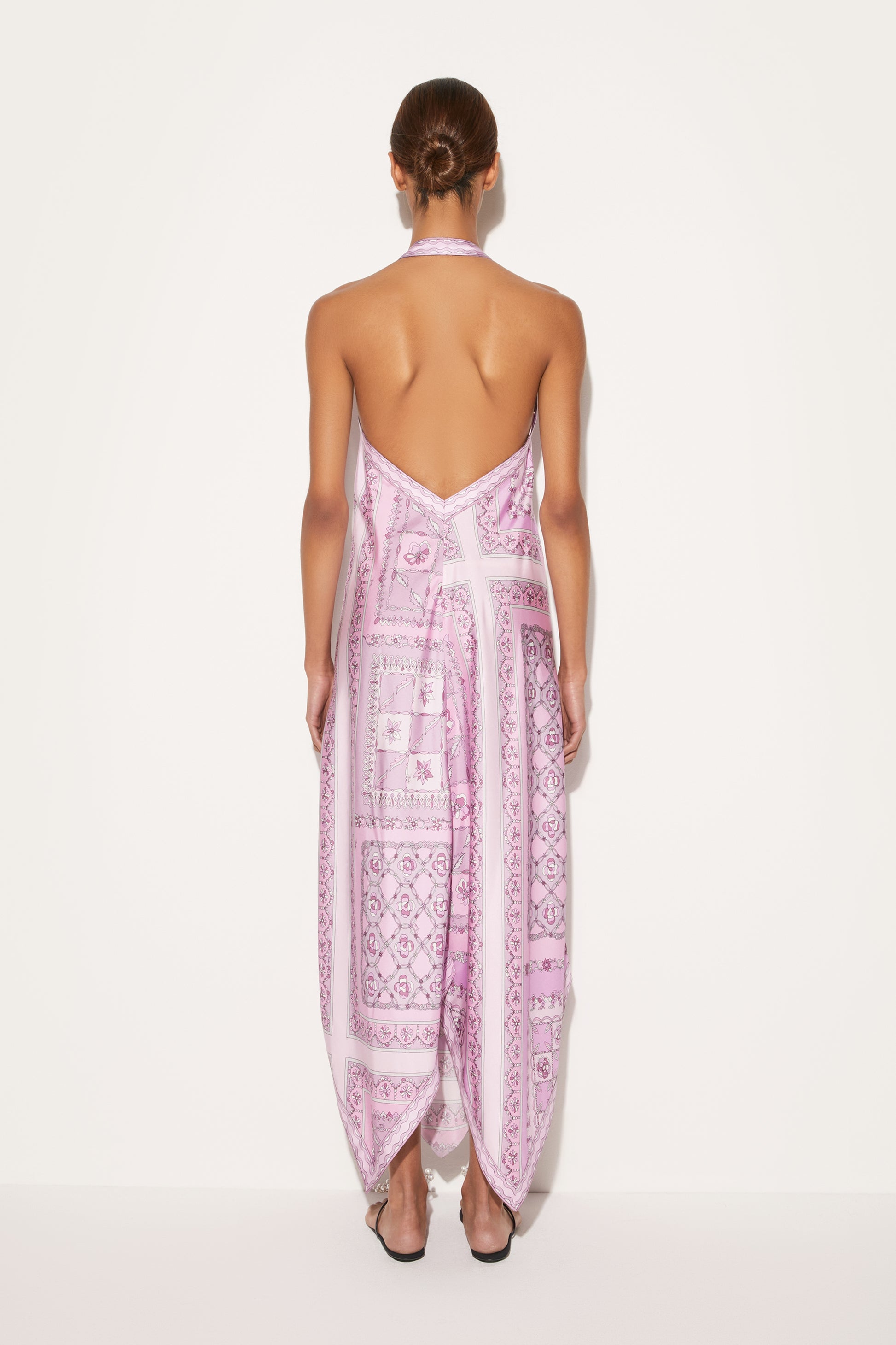 Festa-Print Silk-Twill Dress View 4 - Pucci