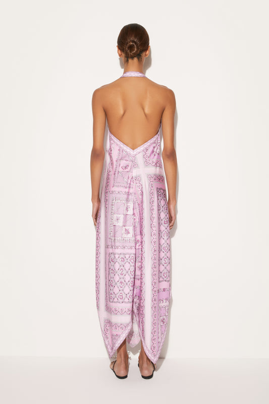 Festa-Print Silk-Twill Dress View 4 - Pucci