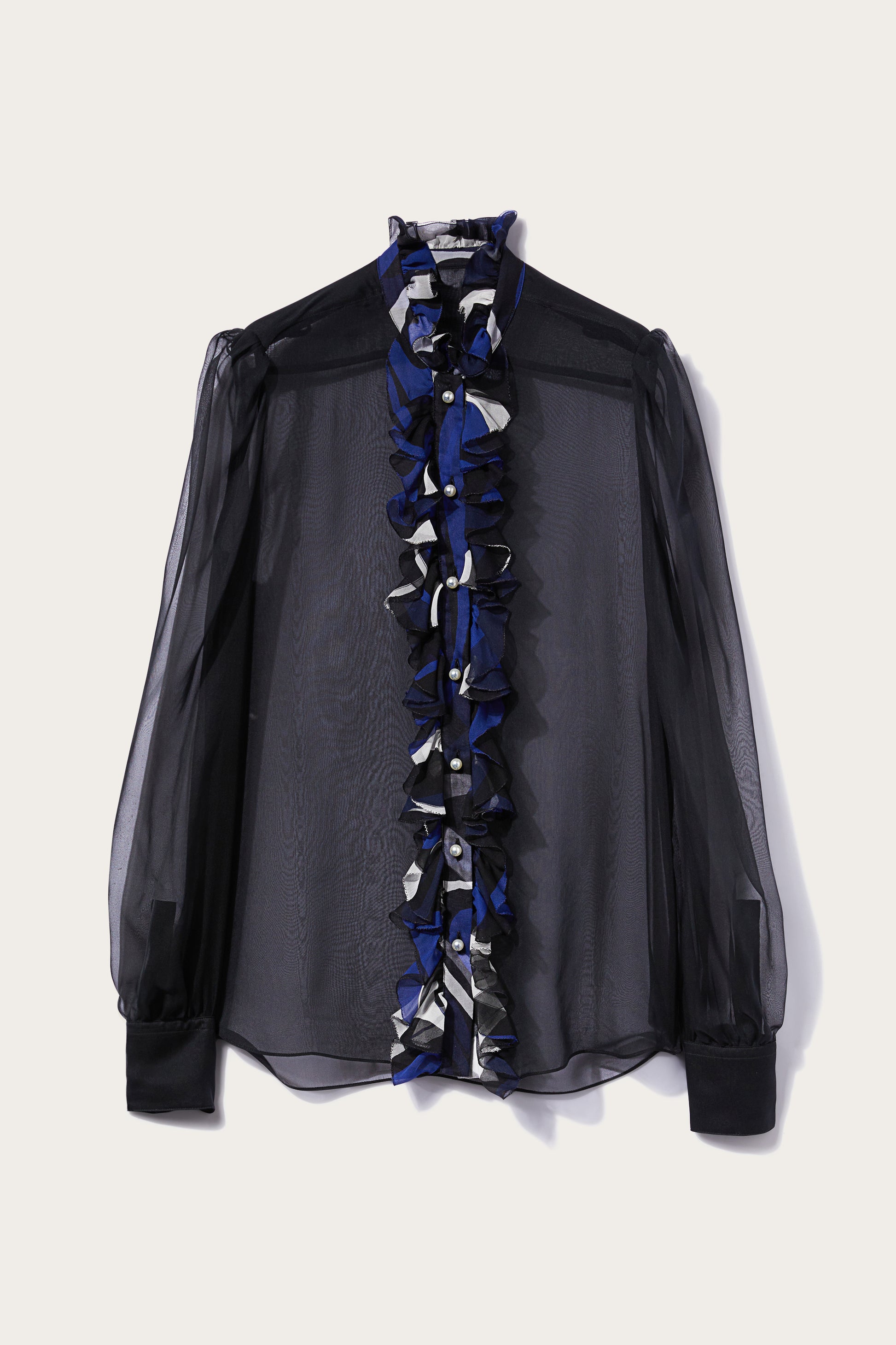 Ruffled Silk Shirt View 1 - Pucci