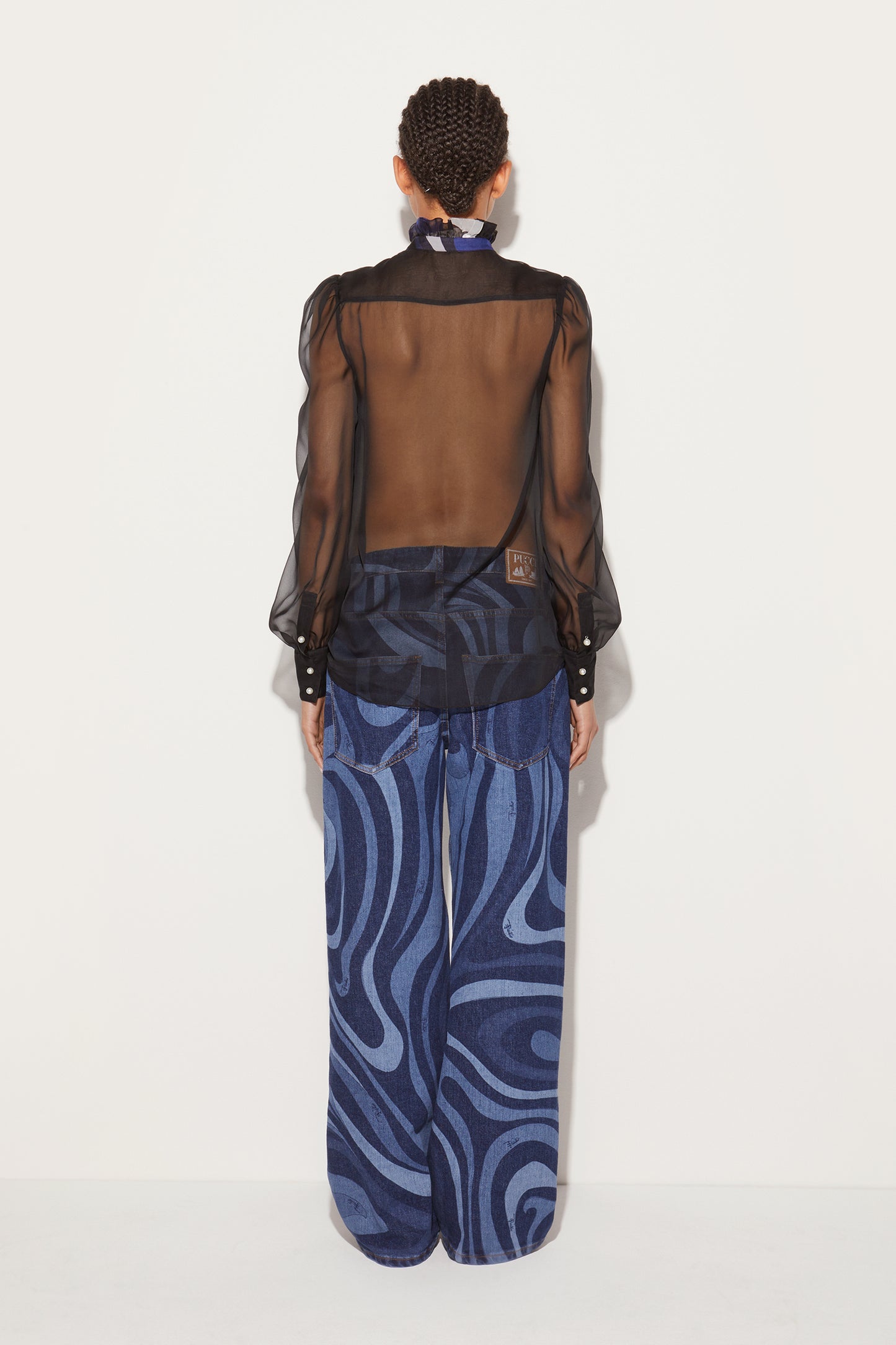 Ruffled Silk Shirt View 4 - Pucci