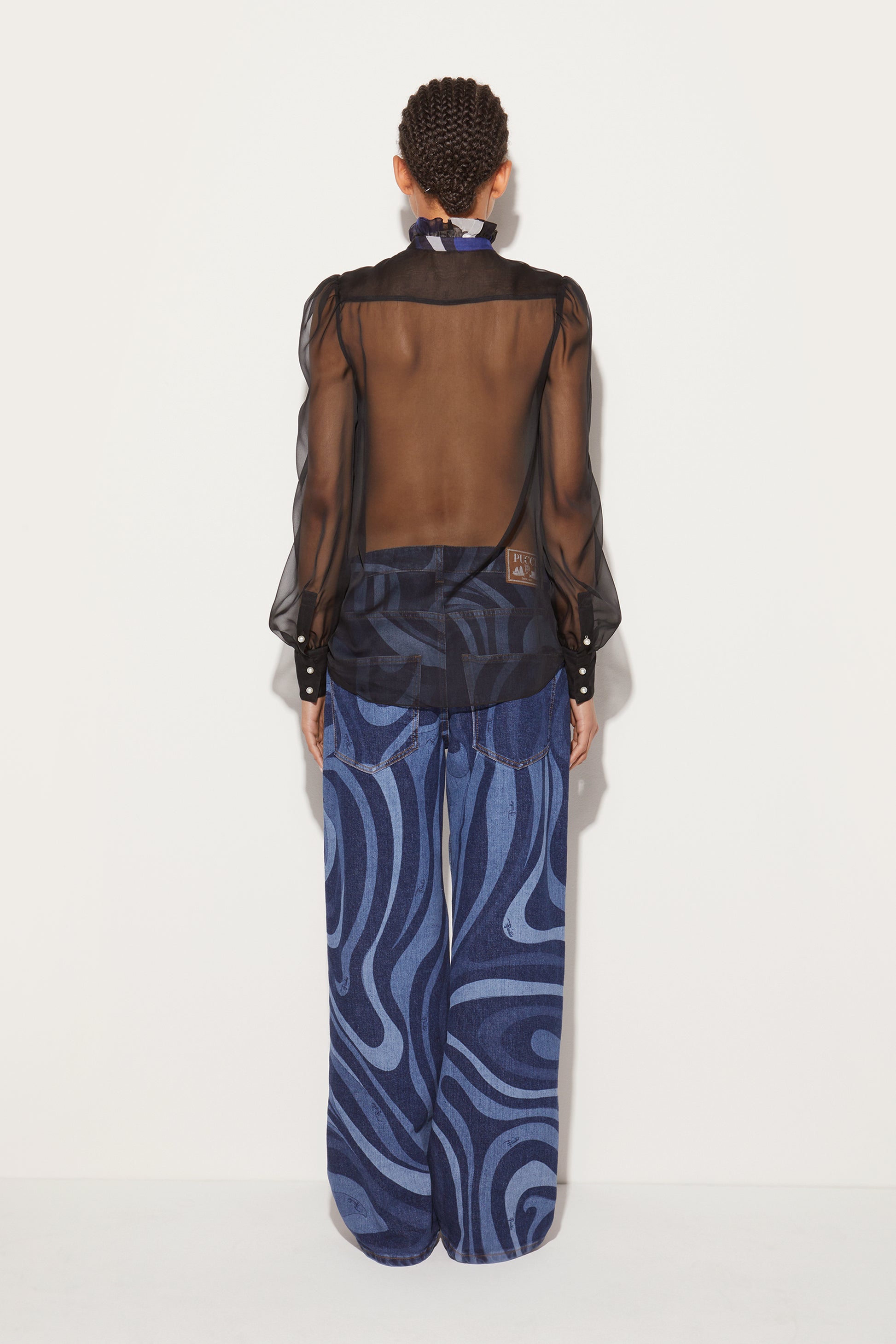 Ruffled Silk Shirt View 4 - Pucci
