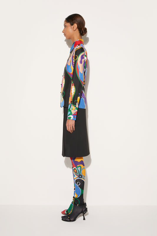 Orchidee-Print Silk-Twill Shirt View 3 - Pucci