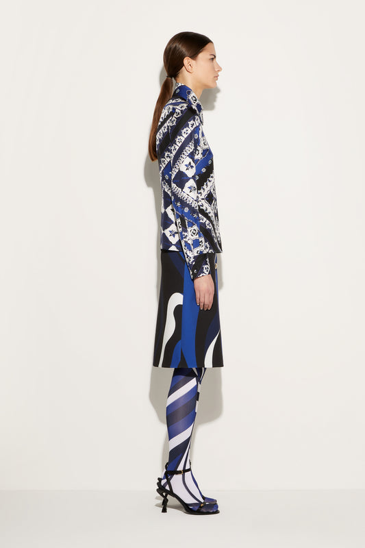 Festa-Print Silk-Twill Shirt View 3 - Pucci