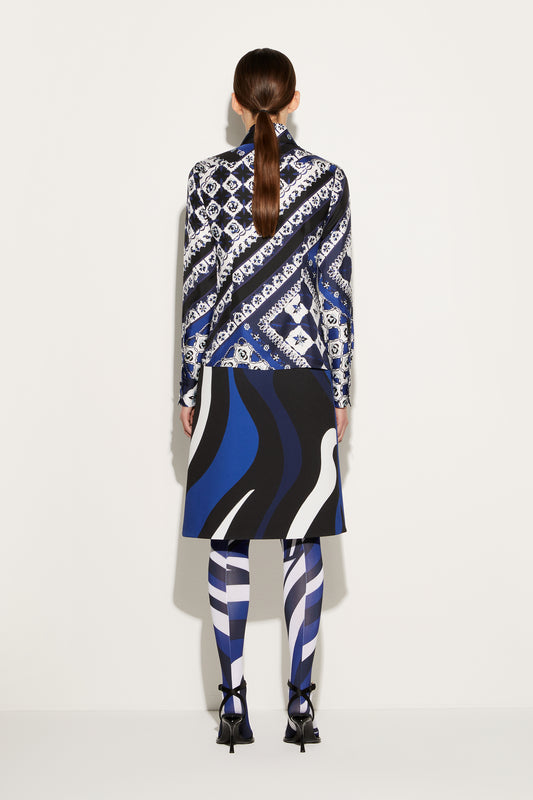 Festa-Print Silk-Twill Shirt View 4 - Pucci