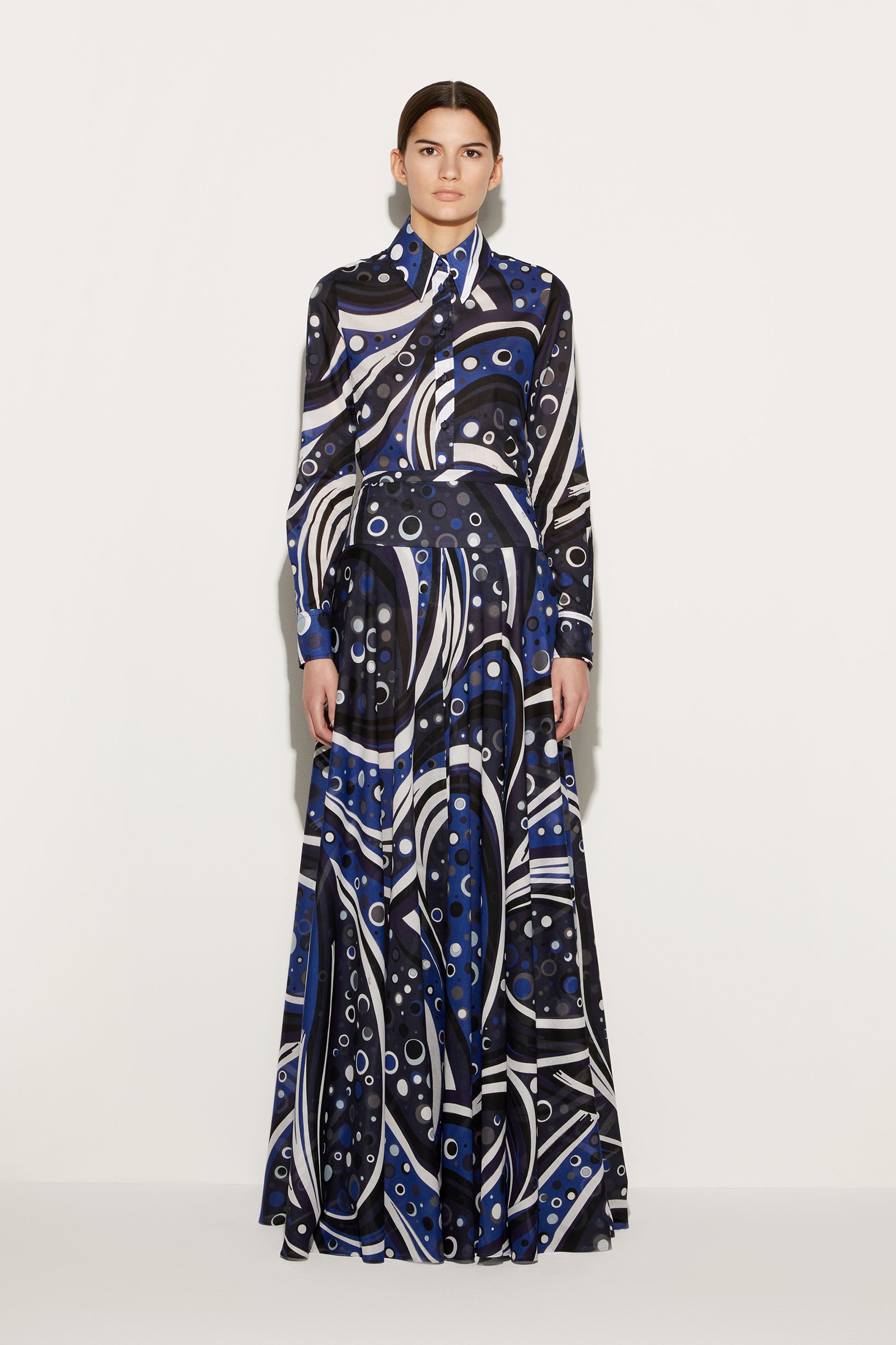 Fontane-Print Cotton Shirt View 2 - Pucci
