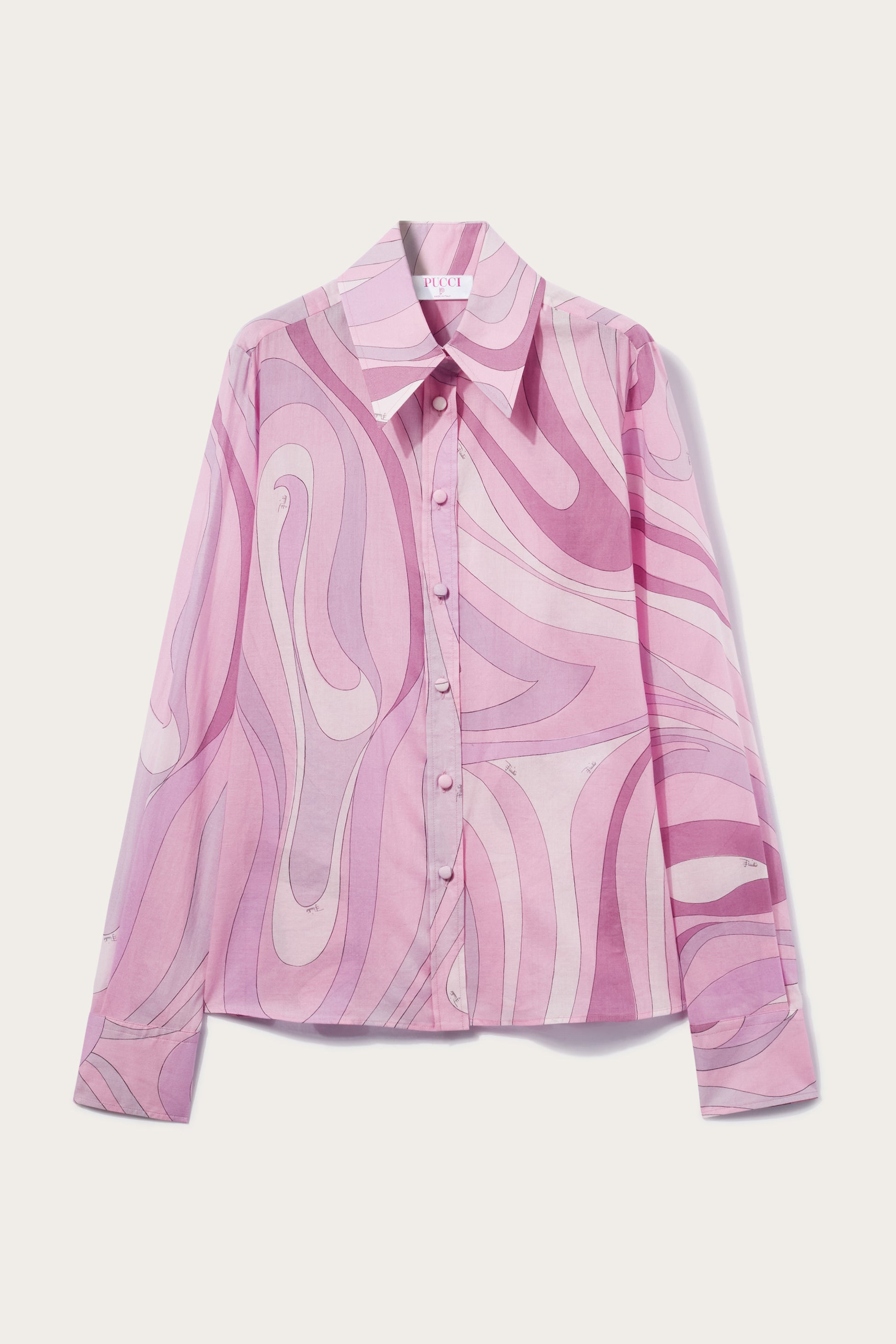 Marmo-Print Cotton Shirt View 1 - Pucci