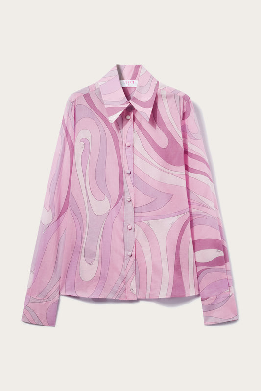 Marmo-Print Cotton Shirt View 1 - Pucci