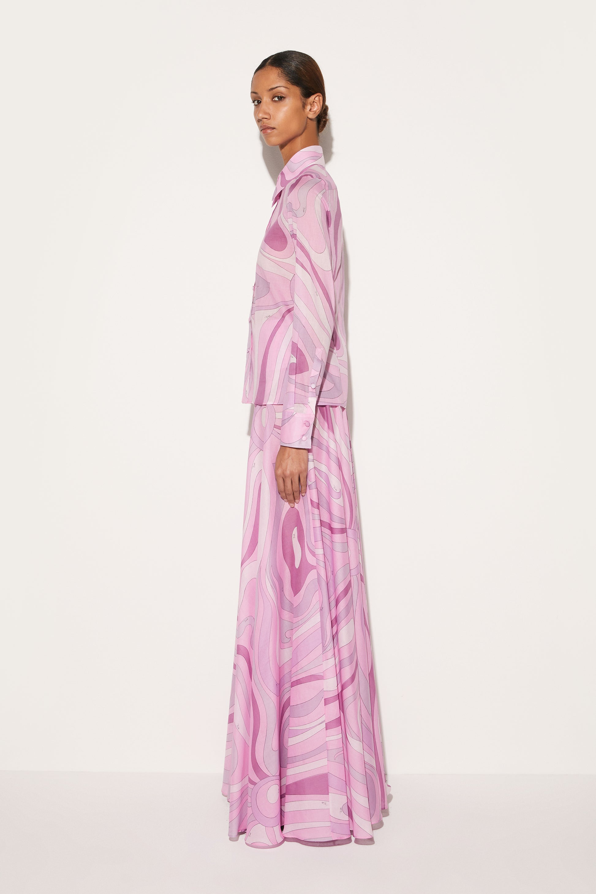 Marmo-Print Cotton Shirt View 2 - Pucci
