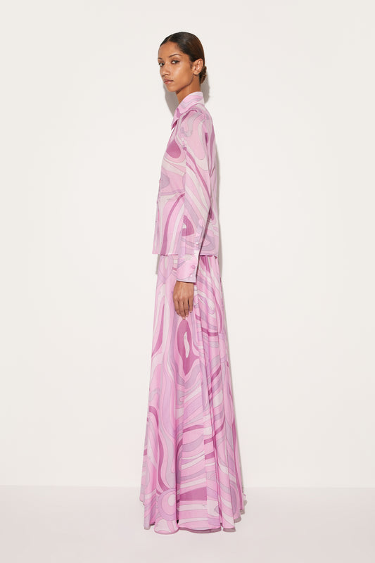 Marmo-Print Cotton Shirt View 2 - Pucci