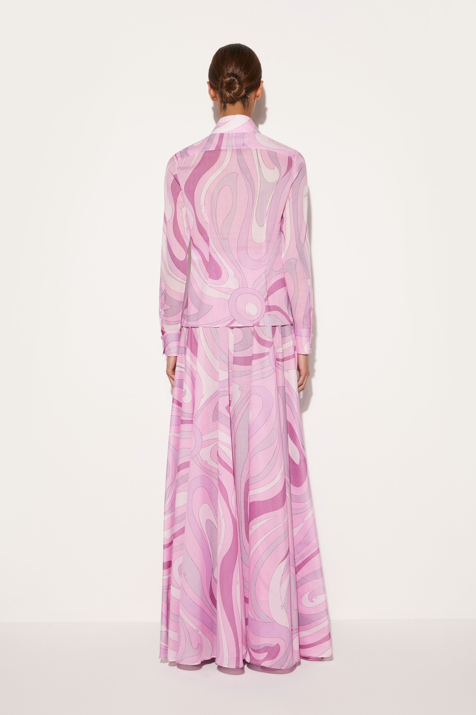 Marmo-Print Cotton Shirt View 4 - Pucci