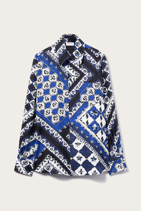Festa-Print Silk-Twill Shirt View 1 - Pucci