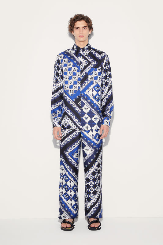 Festa-Print Silk-Twill Shirt View 2 - Pucci
